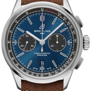 Breitling Herrklocka AB0118A61C1X3 Premier B01 Chronograph 42