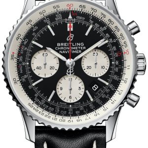 Breitling Herrklocka AB0121211B1X1 Navitimer 01 Svart/Läder Ø43 mm