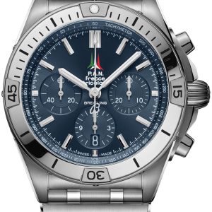 Breitling Herrklocka AB01344A1C1A1 Chronomat B01 42 Blå/Stål Ø42 mm