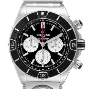 Breitling Herrklocka AB0136251B1A2 Super Chronomat B01 44 Svart/Stål