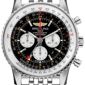 Breitling Herrklocka AB0441211B1A1 Navitimer Gmt Svart/Stål Ø48 mm