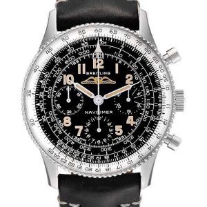 Breitling Herrklocka AB0910371B1X1 Navitimer Svart/Läder Ø41 mm