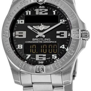 Breitling Herrklocka E79363101B1E1 Professional Aerospace Svart/Titan