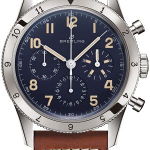 Breitling Herrklocka LB0920131C1X1 Aviator 8 Blå/Läder Ø41 mm