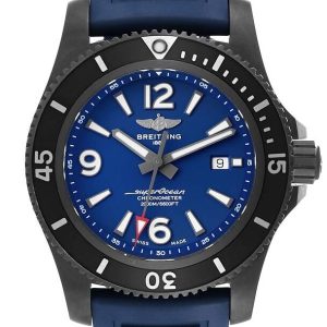 Breitling Herrklocka M17368D71C1S1 Superocean Ii 46 Blå/Gummi Ø46 mm