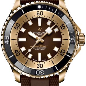 Breitling Herrklocka N17376201Q1S1 Superocean Automatic 44 Brun/Gummi