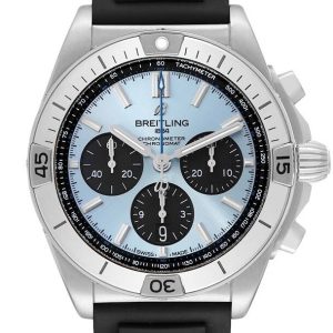 Breitling Herrklocka PB0134101C1S1 Chronomat B01 42 Blå/Gummi Ø42 mm