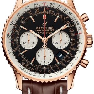 Breitling Herrklocka RB0121211B1P1 Navitimer 01 Svart/Läder Ø43 mm