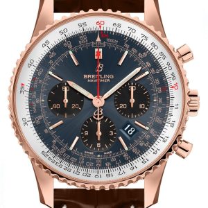 Breitling Herrklocka RB0121211C1P2 Navitimer 01 Blå/Läder Ø43 mm