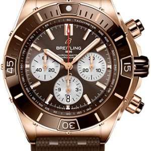 Breitling Herrklocka RB0136E31Q1S1 Chronomat B01 44 Brun/Gummi Ø44 mm