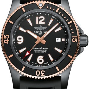 Breitling Herrklocka U17368221B1S1 Superocean 46 Svart/Gummi Ø46 mm