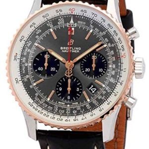 Breitling Herrklocka UB0121211F1P1 Navitimer 01 Grå/Läder Ø43 mm