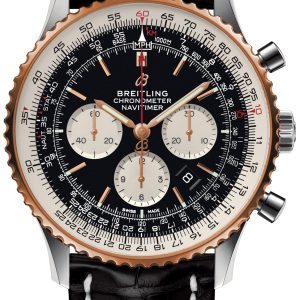 Breitling Herrklocka UB0127211B1P1 Navitimer 01 46Mm Svart/Läder