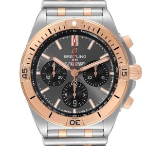 Breitling Herrklocka UB0134101B1U1 Chronomat B01 42 Grå/18 karat