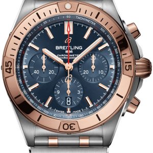 Breitling Herrklocka UB0134101C1U1 Chronomat B01 42 Blå/18 karat