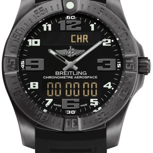 Breitling Herrklocka V79363101B1S1 Professional Aerospace Svart/Gummi