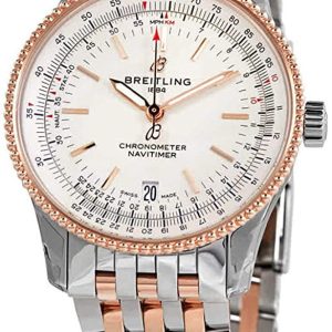 Breitling U17325211G1U1 Navitimer Automatic 38 Silverfärgad/18 karat