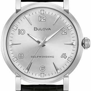 Bulova 96A244 Silverfärgad/Läder Ø39 mm