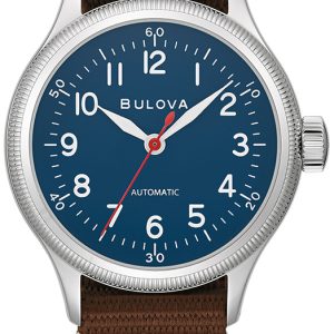 Bulova 96A282 Blå/Textil Ø37 mm