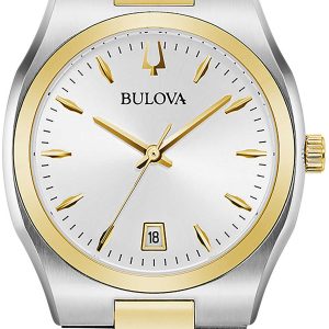 Bulova 99999 Damklocka 98M132 Silverfärgad/Gulguldtonat stål Ø34 mm