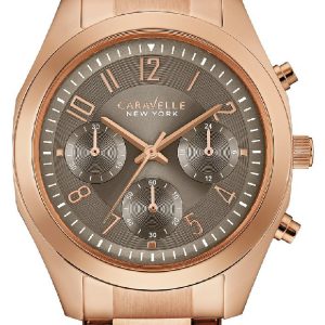 Bulova Damklocka 44L198 Caravelle Grå/Roséguldstonat stål Ø36 mm