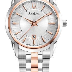 Bulova Damklocka 65M104 Accutron Silverfärgad/Roséguldstonat stål