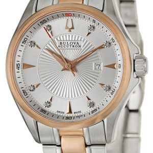 Bulova Damklocka 65P108 Silverfärgad/Guldtonat stål Ø31 mm