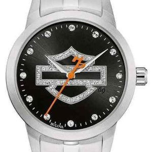 Bulova Damklocka 76L182 Harley-Davidson Svart/Stål