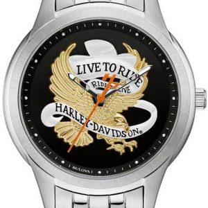 Bulova Damklocka 76L194 Harley-Davidson Svart/Stål Ø35 mm