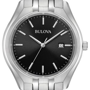 Bulova Damklocka 96B265 Svart/Stål