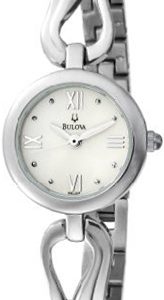 Bulova Damklocka 96L124 Vit/Stål Ø23 mm