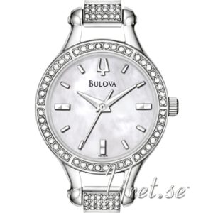 Bulova Damklocka 96L128 Crystal Silverfärgad/Stål Ø27 mm