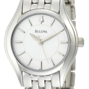 Bulova Damklocka 96L132 Bracelet Vit/Stål Ø29 mm