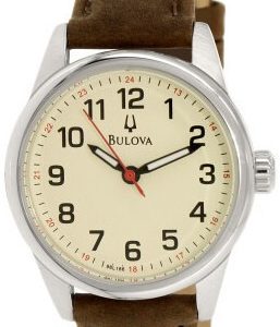 Bulova Damklocka 96L166 Precisionist Beige/Läder Ø28 mm