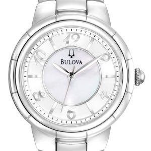 Bulova Damklocka 96L169 Dress Vit/Stål Ø33.5 mm