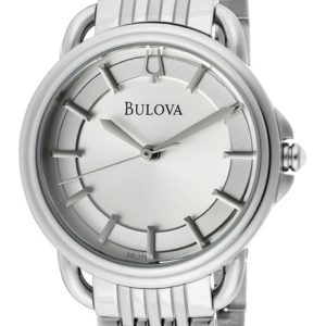 Bulova Damklocka 96L171 Dress Vit/Stål Ø30.7 mm