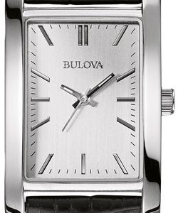 Bulova Damklocka 96L200 Silverfärgad/Läder