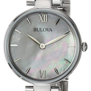 Bulova Damklocka 96L229 Bracelet Vit/Stål Ø27 mm