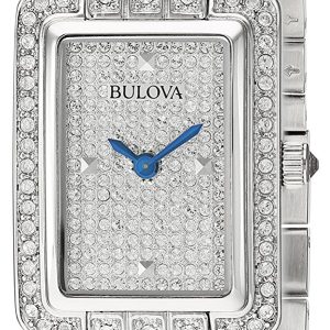 Bulova Damklocka 96L244 Kristallinfattad/Stål