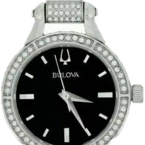 Bulova Damklocka 96L259 Svart/Stål Ø27 mm