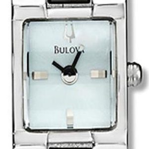 Bulova Damklocka 96L70 Vit/Stål Ø20 mm