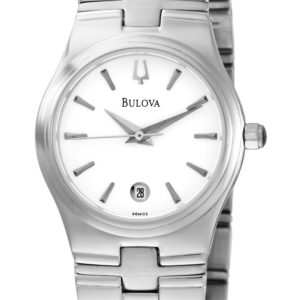 Bulova Damklocka 96M102 Bracelet Vit/Stål Ø26 mm