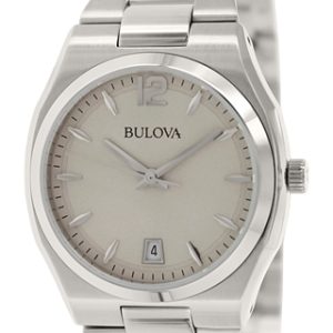 Bulova Damklocka 96M126 Grå/Stål Ø34 mm