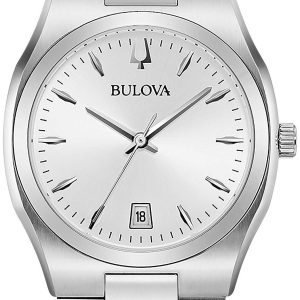 Bulova Damklocka 96M156 Silverfärgad/Stål Ø34 mm