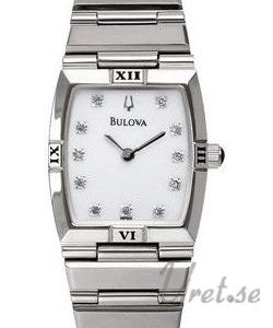 Bulova Damklocka 96P000 Diamonds Dam Vit/Stål Ø23 mm