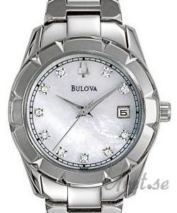 Bulova Damklocka 96P101 Diamonds Dam Vit/Stål Ø20 mm