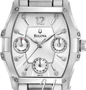 Bulova Damklocka 96P127 Diamond Silverfärgad/Stål