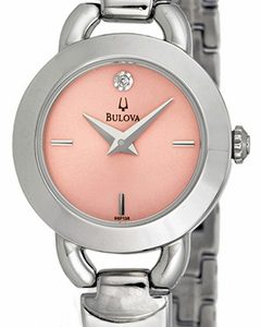 Bulova Damklocka 96P138 Diamond Rosa/Stål Ø23 mm