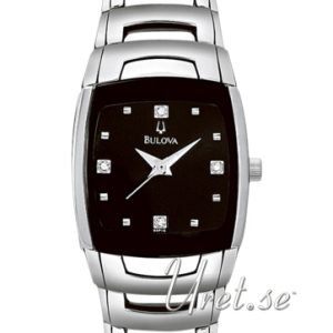 Bulova Damklocka 96P15 Diamond Svart/Stål