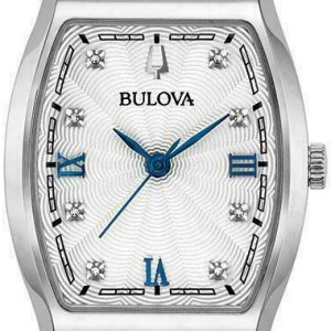 Bulova Damklocka 96P203 Diamond Silverfärgad/Stål